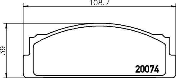 HELLA 8DB 355 007-101 - Əyləc altlığı dəsti, əyləc diski furqanavto.az