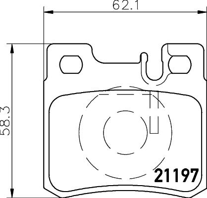 HELLA 8DB 355 007-361 - Əyləc altlığı dəsti, əyləc diski furqanavto.az