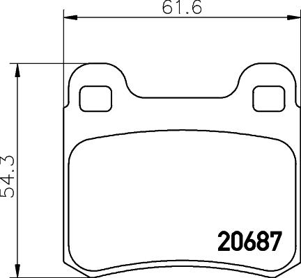 HELLA 8DB 355 007-321 - Əyləc altlığı dəsti, əyləc diski www.furqanavto.az