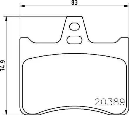 HELLA 8DB 355 007-201 - Əyləc altlığı dəsti, əyləc diski furqanavto.az