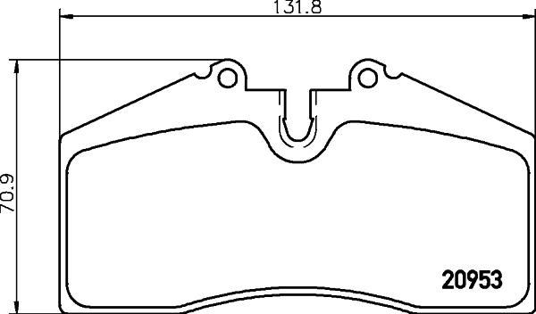 HELLA 8DB 355 007-701 - Əyləc altlığı dəsti, əyləc diski www.furqanavto.az