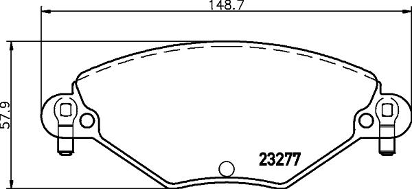 HELLA 8DB 355 019-411 - Əyləc altlığı dəsti, əyləc diski furqanavto.az