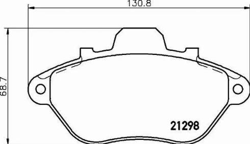 HELLA 8DB 355 019-051 - Əyləc altlığı dəsti, əyləc diski furqanavto.az