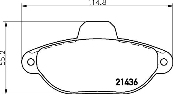 HELLA 8DB 355 019-161 - Əyləc altlığı dəsti, əyləc diski www.furqanavto.az