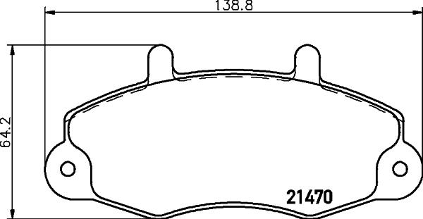 HELLA 8DB 355 019-371 - Əyləc altlığı dəsti, əyləc diski www.furqanavto.az