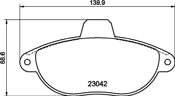 HELLA 8DB 355 019-251 - Əyləc altlığı dəsti, əyləc diski furqanavto.az