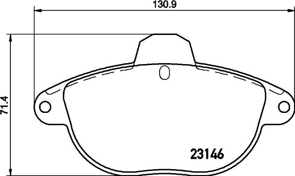 HELLA 8DB 355 019-281 - Əyləc altlığı dəsti, əyləc diski furqanavto.az