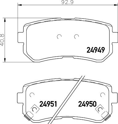 HELLA 8DB 355 014-911 - Əyləc altlığı dəsti, əyləc diski furqanavto.az