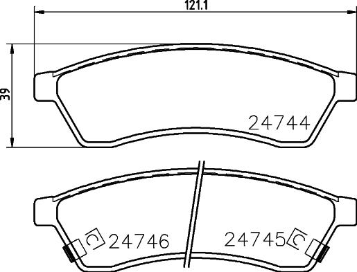 HELLA 8DB 355 014-491 - Əyləc altlığı dəsti, əyləc diski furqanavto.az