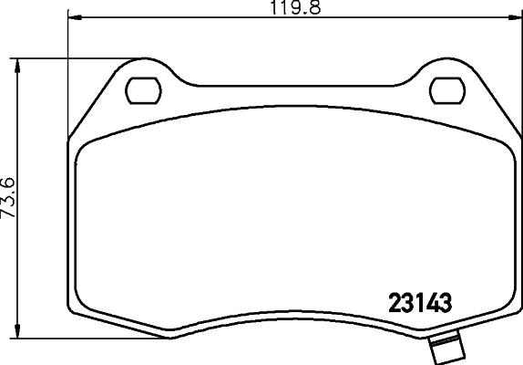 HELLA 8DB 355 014-461 - Əyləc altlığı dəsti, əyləc diski furqanavto.az