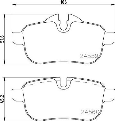 HELLA 8DB 355 014-621 - Əyləc altlığı dəsti, əyləc diski furqanavto.az