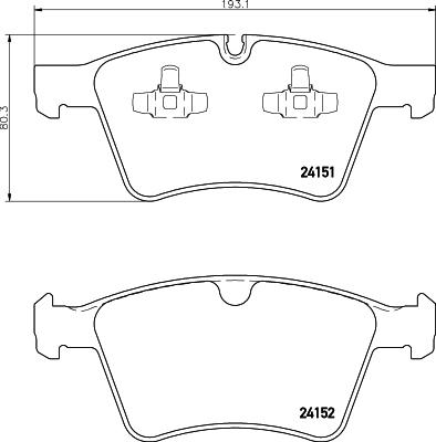 HELLA 8DB 355 014-191 - Əyləc altlığı dəsti, əyləc diski furqanavto.az