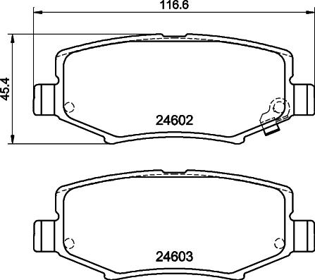 HELLA 8DB 355 014-381 - Əyləc altlığı dəsti, əyləc diski furqanavto.az