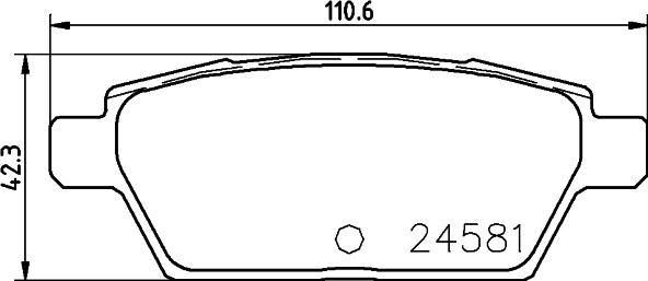 HELLA 8DB 355 015-091 - Əyləc altlığı dəsti, əyləc diski furqanavto.az