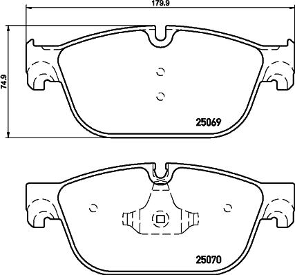 HELLA 8DB 355 015-061 - Əyləc altlığı dəsti, əyləc diski furqanavto.az