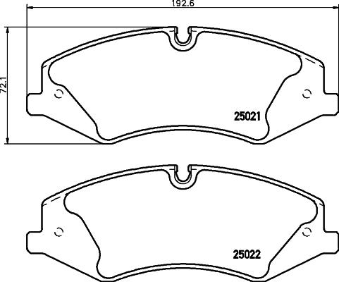 HELLA 8DB 355 015-081 - Əyləc altlığı dəsti, əyləc diski furqanavto.az