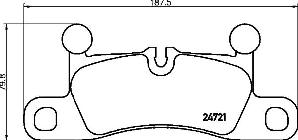 HELLA 8DB 355 015-101 - Əyləc altlığı dəsti, əyləc diski furqanavto.az