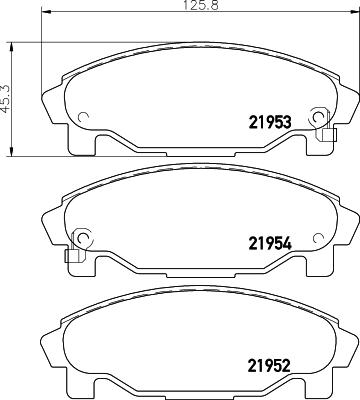 HELLA 8DB 355 016-991 - Əyləc altlığı dəsti, əyləc diski furqanavto.az