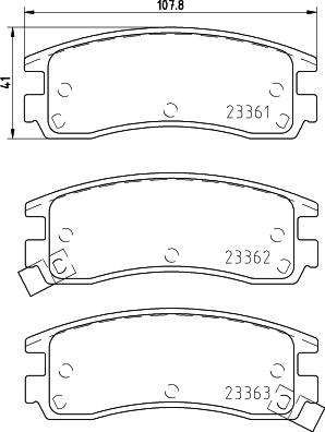 HELLA 8DB 355 016-961 - Əyləc altlığı dəsti, əyləc diski www.furqanavto.az