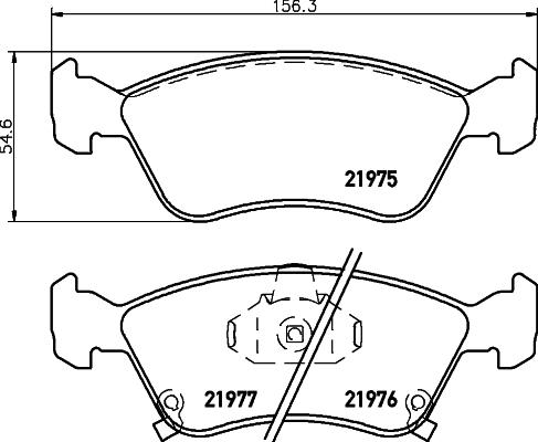 HELLA 8DB 355 016-981 - Əyləc altlığı dəsti, əyləc diski furqanavto.az