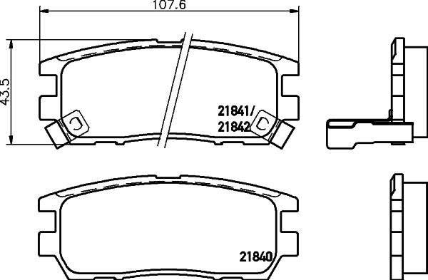 HELLA 8DB 355 016-471 - Əyləc altlığı dəsti, əyləc diski www.furqanavto.az