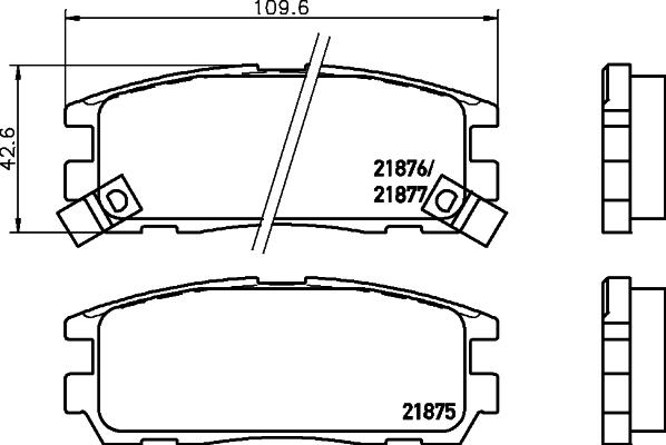 HELLA 8DB 355 027-361 - Əyləc altlığı dəsti, əyləc diski furqanavto.az