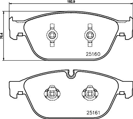 HELLA 8DB 355 016-021 - Əyləc altlığı dəsti, əyləc diski furqanavto.az