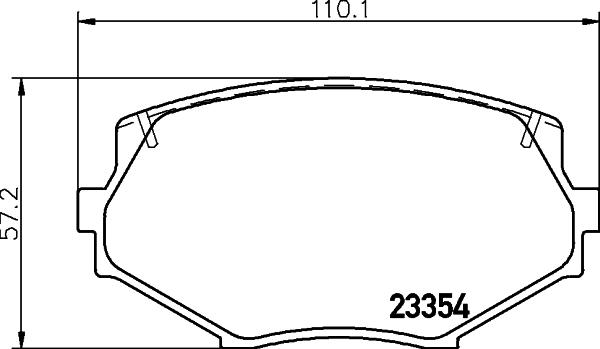 HELLA 8DB 355 016-861 - Əyləc altlığı dəsti, əyləc diski furqanavto.az