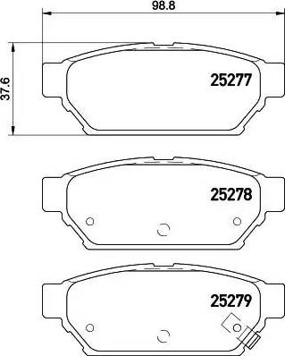 HELLA 8DB 355 016-201 - Əyləc altlığı dəsti, əyləc diski furqanavto.az