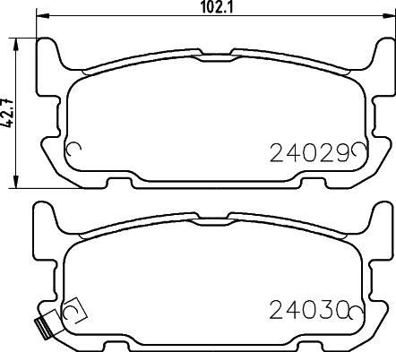 HELLA 8DB 355 010-931 - Əyləc altlığı dəsti, əyləc diski furqanavto.az