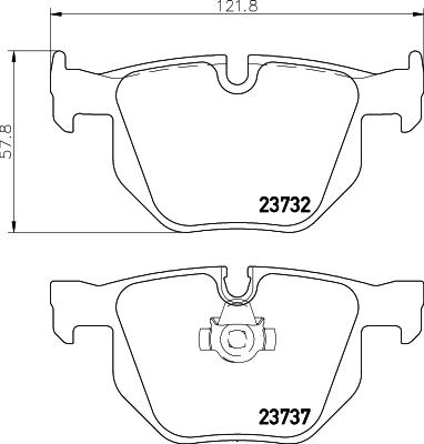 HELLA 8DB 355 031-301 - Əyləc altlığı dəsti, əyləc diski www.furqanavto.az