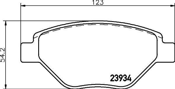 HELLA 8DB 355 010-551 - Əyləc altlığı dəsti, əyləc diski furqanavto.az