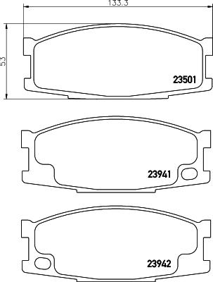 HELLA 8DB 355 010-561 - Əyləc altlığı dəsti, əyləc diski furqanavto.az