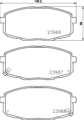 HELLA 8DB 355 010-611 - Əyləc altlığı dəsti, əyləc diski furqanavto.az