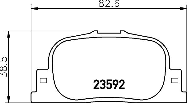 HELLA 8DB 355 010-001 - Əyləc altlığı dəsti, əyləc diski furqanavto.az