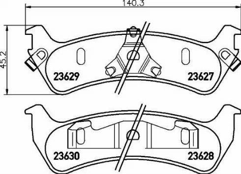 HELLA 8DB 355 010-031 - Əyləc altlığı dəsti, əyləc diski furqanavto.az