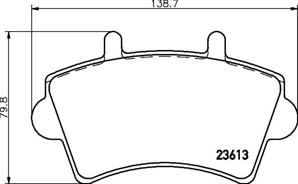 HELLA 8DB 355 010-021 - Əyləc altlığı dəsti, əyləc diski furqanavto.az