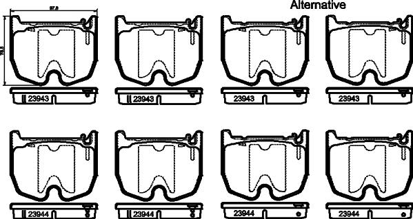 HELLA 8DB 355 010-381 - Əyləc altlığı dəsti, əyləc diski www.furqanavto.az