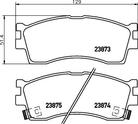 Japanparts J PA-K07AF - Əyləc altlığı dəsti, əyləc diski furqanavto.az