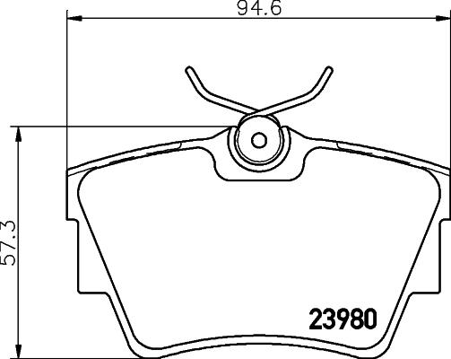 HELLA 8DB 355 010-761 - Əyləc altlığı dəsti, əyləc diski furqanavto.az