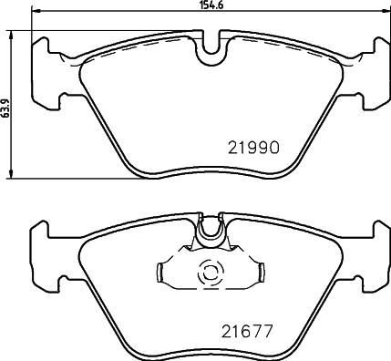 HELLA 8DB 355 010-711 - Əyləc altlığı dəsti, əyləc diski www.furqanavto.az