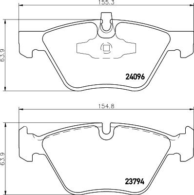 HELLA 8DB 355 011-941 - Əyləc altlığı dəsti, əyləc diski furqanavto.az