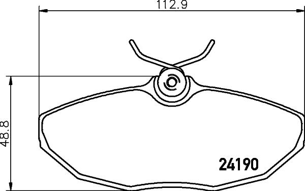 HELLA 8DB 355 011-961 - Əyləc altlığı dəsti, əyləc diski furqanavto.az