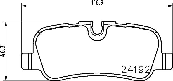 HELLA 8DB 355 011-981 - Əyləc altlığı dəsti, əyləc diski furqanavto.az