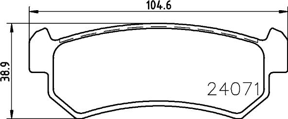 HELLA 8DB 355 011-451 - Əyləc altlığı dəsti, əyləc diski www.furqanavto.az