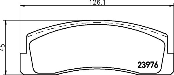 HELLA 8DB 355 011-461 - Əyləc altlığı dəsti, əyləc diski furqanavto.az