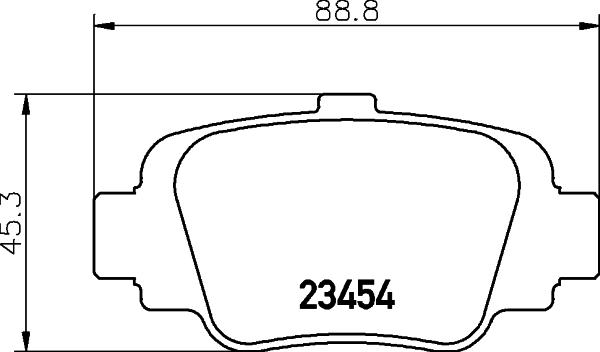 HELLA 8DB 355 011-551 - Əyləc altlığı dəsti, əyləc diski furqanavto.az