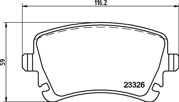 HELLA 8DB 355 011-531 - Əyləc altlığı dəsti, əyləc diski furqanavto.az