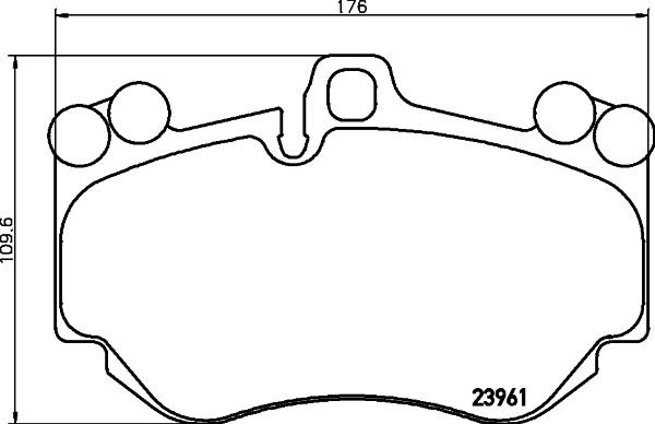 HELLA 8DB 355 011-011 - Əyləc altlığı dəsti, əyləc diski furqanavto.az