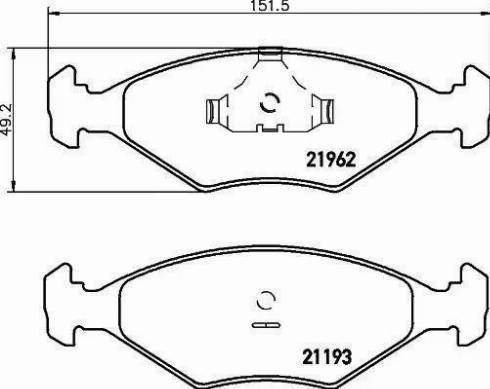 HELLA 8DB 355 008-371 - Əyləc altlığı dəsti, əyləc diski furqanavto.az